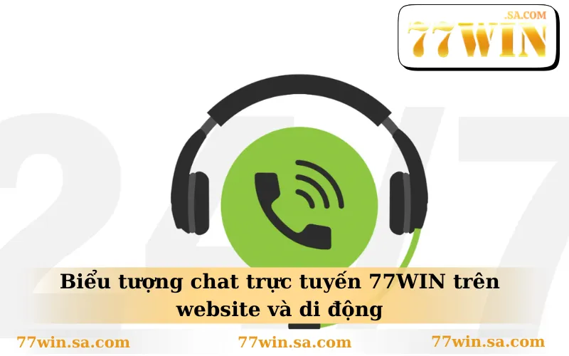 Liên Hệ 77WIN 2 Biểu tượng chat trực tuyến 77WIN trên website và di động